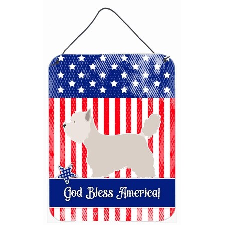 Carolines Treasures Westie American Wall or Door Hanging Prints BB8399DS1216